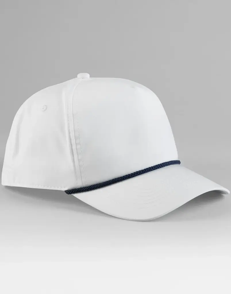13269 - Rope Detail Golf Cap, white / navy