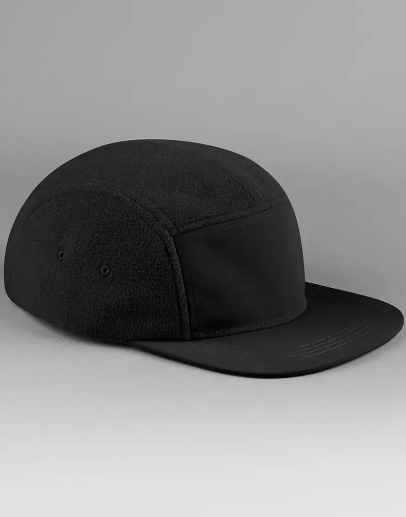 13369 - Recycled Fleece Outdoor Camper Cap, black — productfoto 2