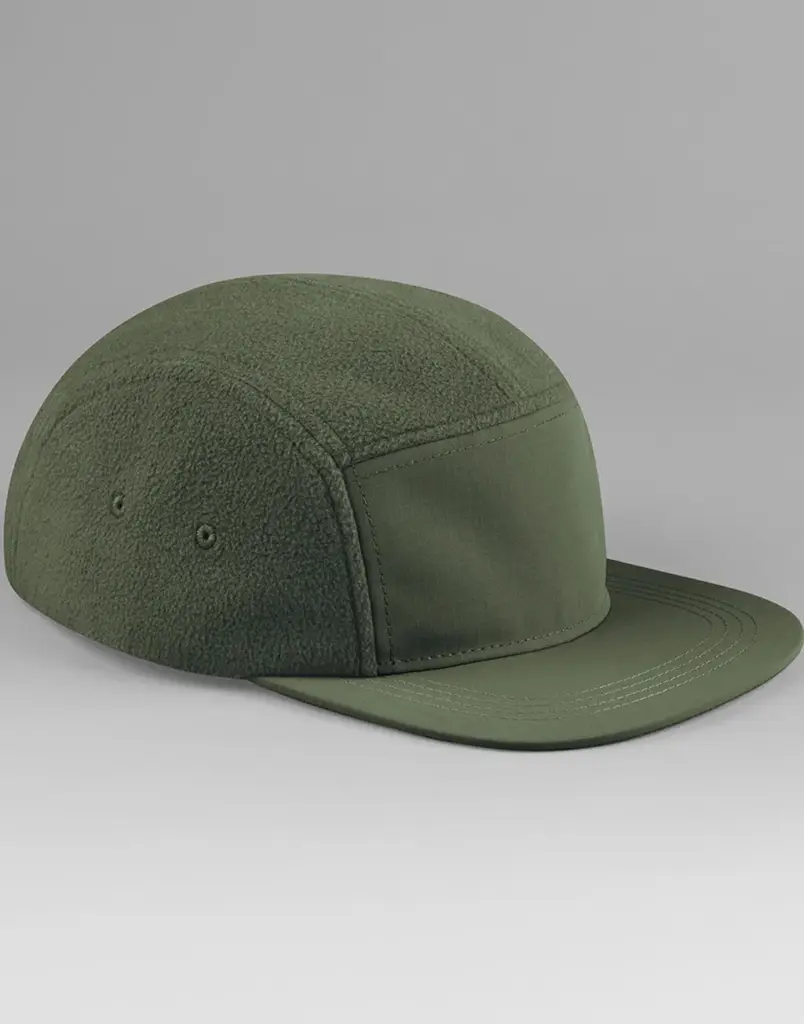 13369 - Recycled Fleece Outdoor Camper Cap, olive green — productfoto 4