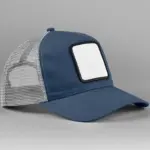 13469 - Appliqué Patch 5 Panel Trucker, slate blue/light grey — productfoto 3