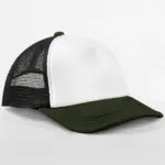13569 - Retro 5 Panel Trucker, black / dark olive — productfoto 4