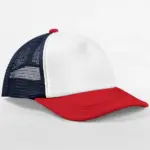 13569 - Retro 5 Panel Trucker, navy / red