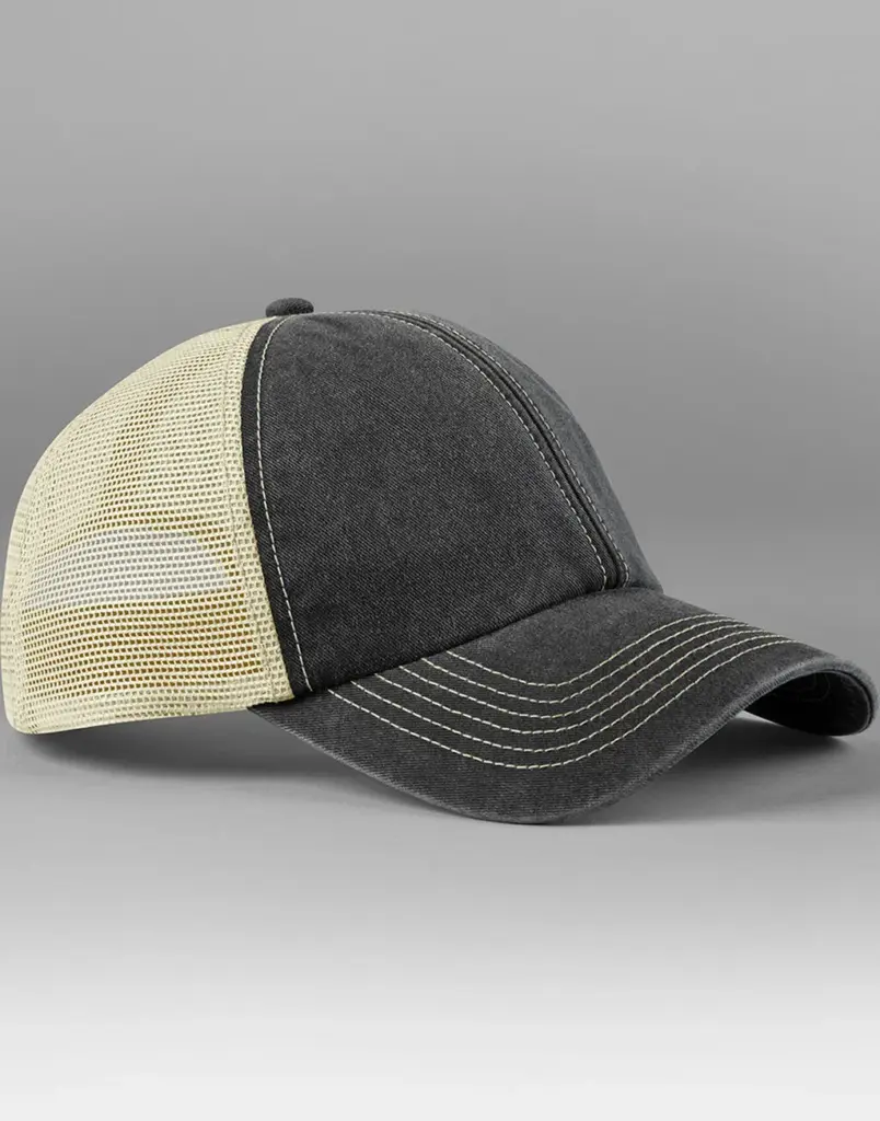 13669 - 6 Panel Vintage Trucker, vintage black/stone — productfoto 3