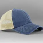 13669 - 6 Panel Vintage Trucker, vintage denim/stone