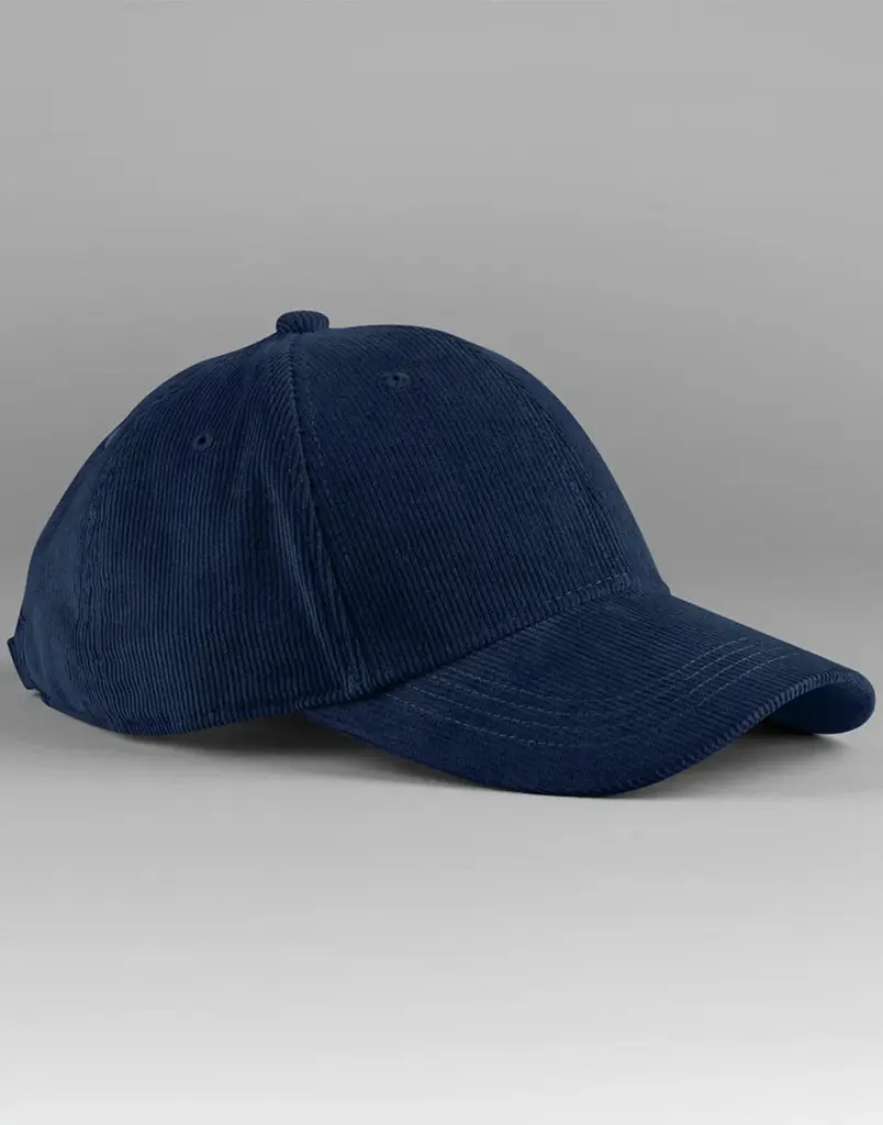 13869 - EarthAware® Organic Cord Baseball Cap, oxford navy — productfoto 3