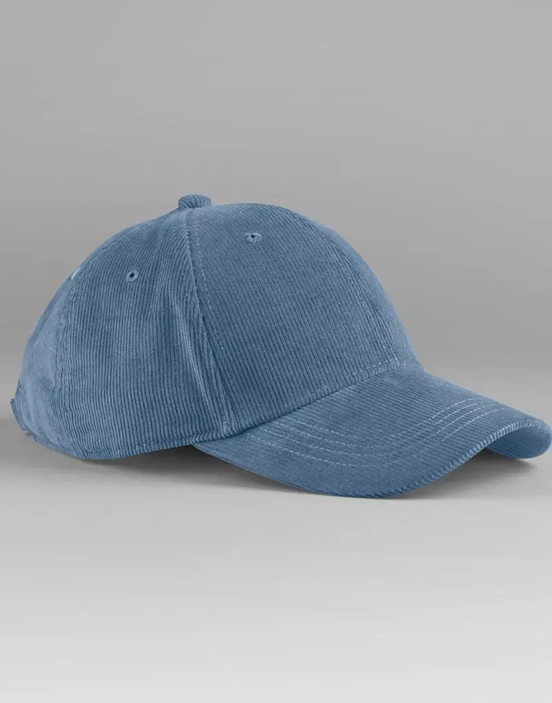 13869 - EarthAware® Organic Cord Baseball Cap, slate blue — productfoto 4