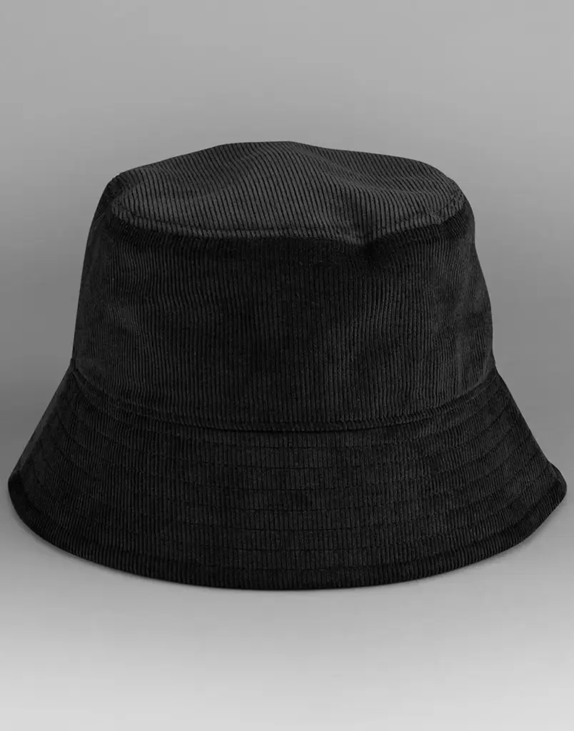 13969 - EarthAware® Organic Cord Bucket Hat, black — productfoto 2