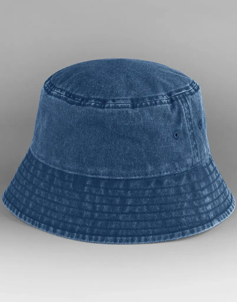 140_69_318_f-2024_01jpg - Hidalgo 14069 - Vintage Bucket Hat, vintage denim — productfoto 3