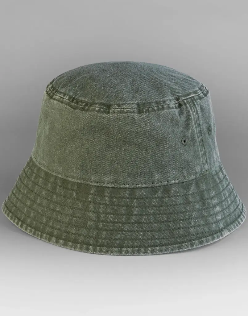 140_69_512_f-2024_01jpg - Hidalgo 14069 - Vintage Bucket Hat, vintage olive — productfoto 4