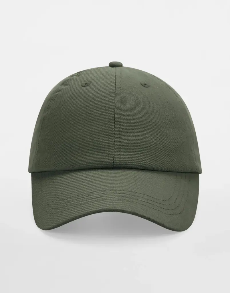 14369 - Junior Low Profile 6 Panel Dad Cap, olive green — productfoto 7