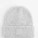 15069 - Kids Deep Cuffed Tonal Patch Beanie, cloud grey — productfoto 3