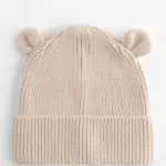 15169 - Organic Baby Bear Beanie, almond — productfoto 4