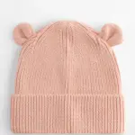 15169 - Organic Baby Bear Beanie, peach — productfoto 2