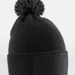 15369 - Kids Snowstar Patch Beanie, black / graphite grey — productfoto 2