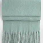 15669 - Fluffy Scarf, dusty green — productfoto 5