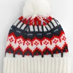15769 - Retro Ski Beanie, white out — productfoto 2