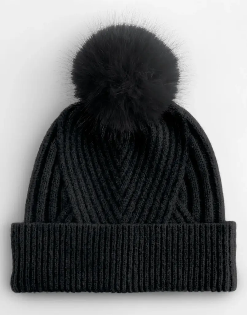 15869 - Snow Luxe Beanie, black — productfoto 3