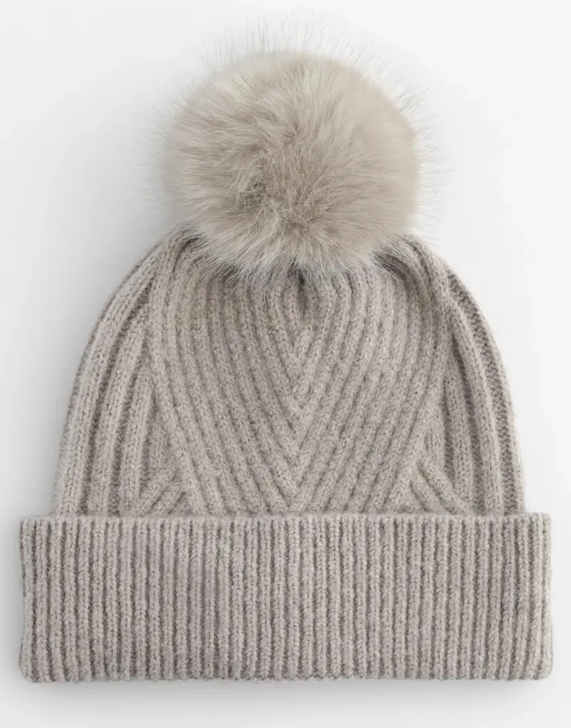 15869 - Snow Luxe Beanie, natural stone — productfoto 2