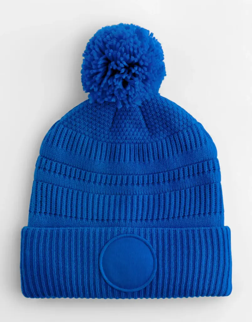 15969 - Fan Patch Beanie, bright royal — productfoto 4