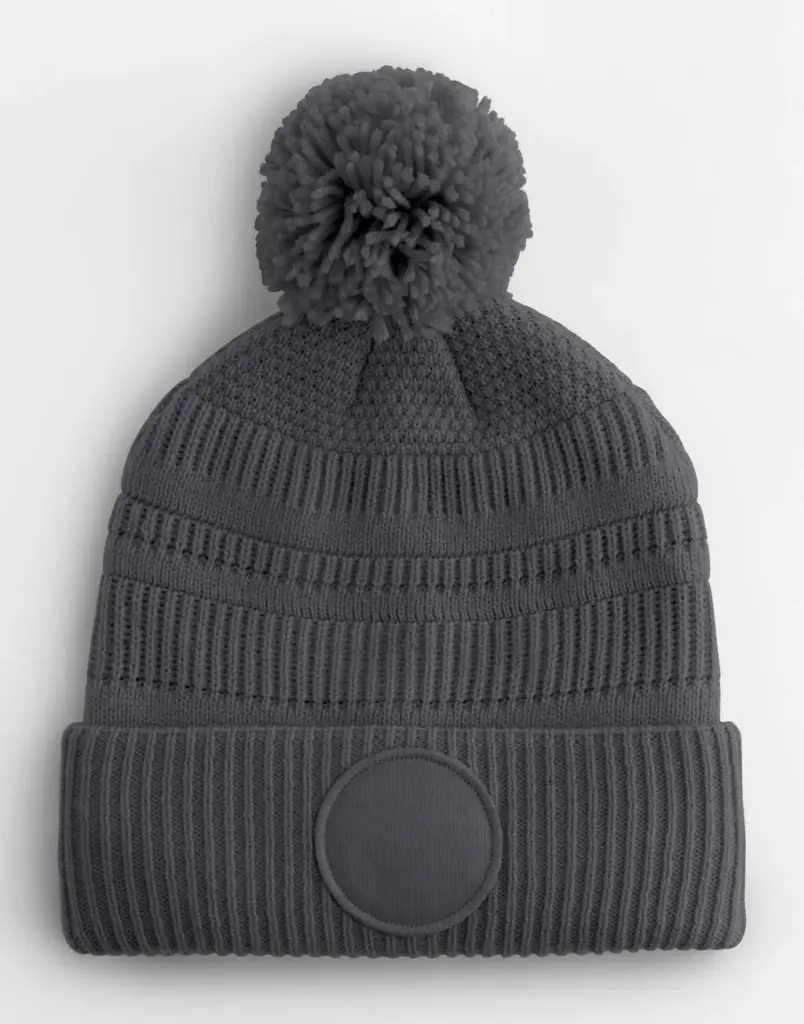 15969 - Fan Patch Beanie, graphite grey — productfoto 2
