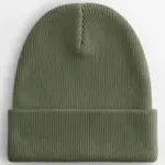 16369 - Organic Cotton Original Cuffed Beanie, olive green — productfoto 6