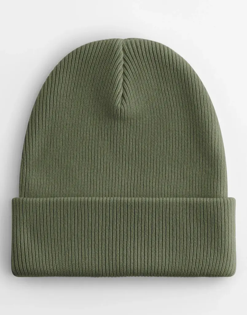 16369 - Organic Cotton Original Cuffed Beanie, olive green — productfoto 6