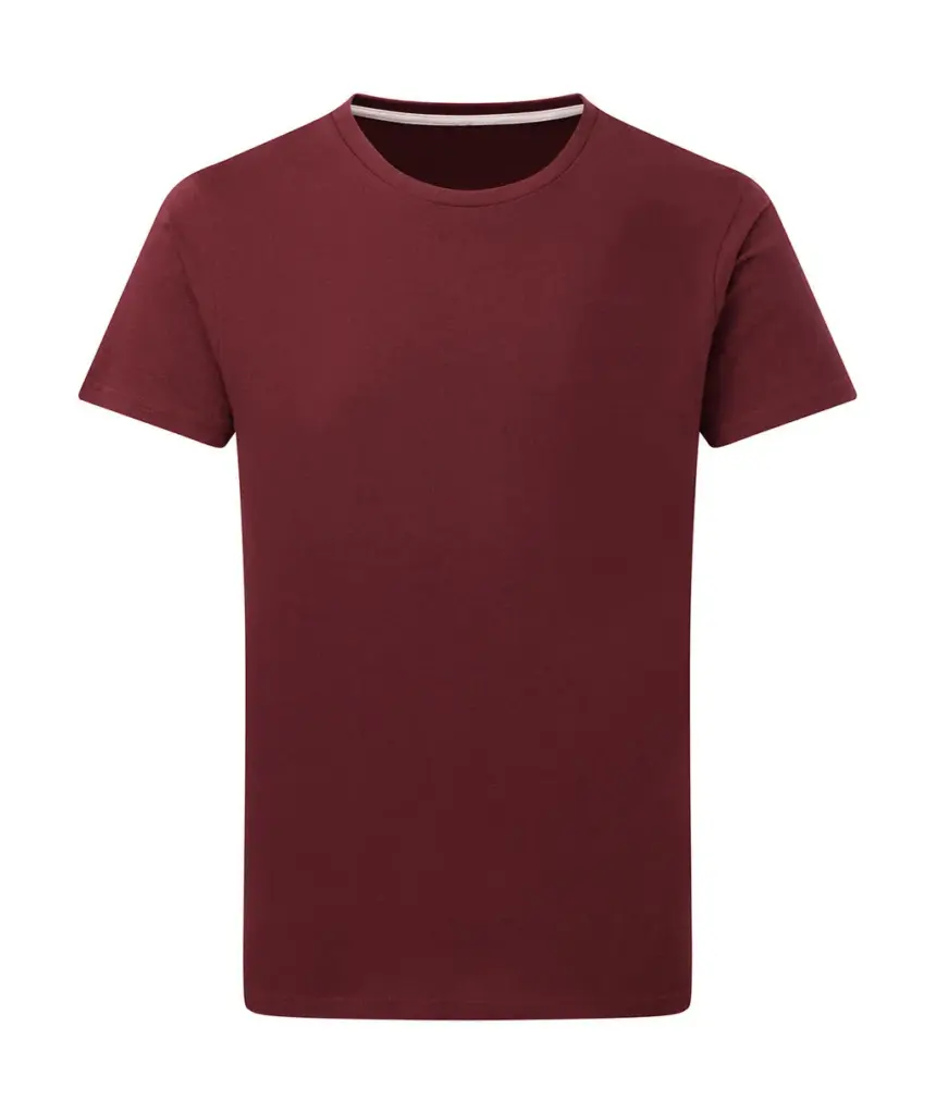 17052 - Signature Tagless Tee Men, burgundy — productfoto 19