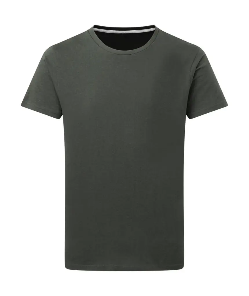 17052 - Signature Tagless Tee Men, charcoal — productfoto 5