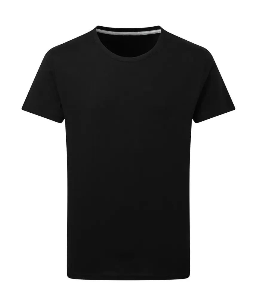 17052 - Signature Tagless Tee Men, dark black — productfoto 3