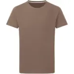17052 - Signature Tagless Tee Men, deep taupe — productfoto 32
