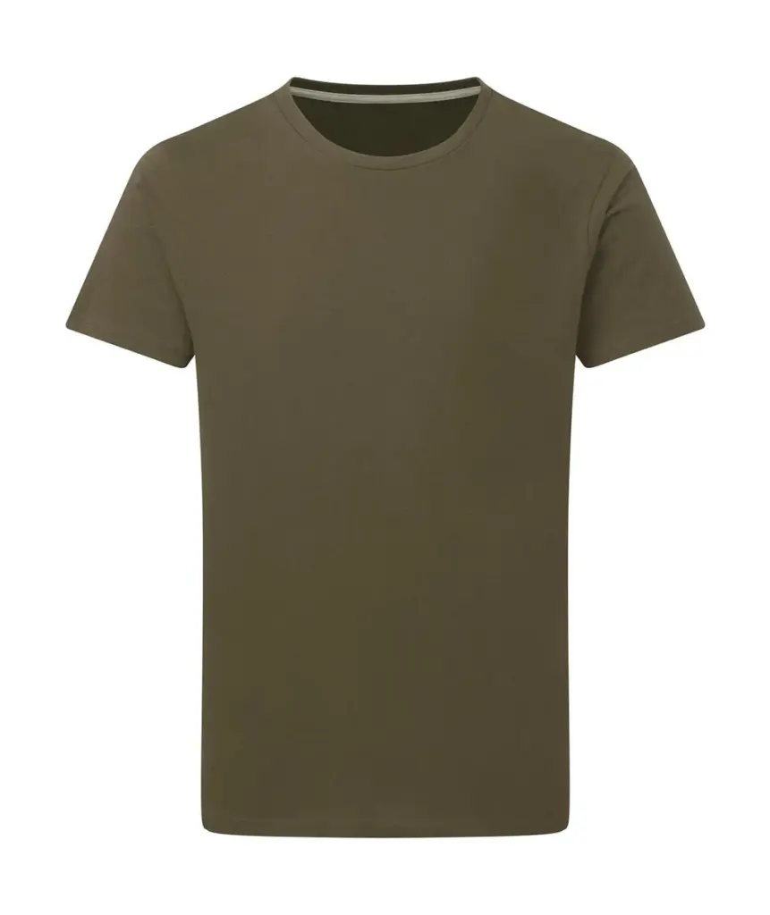 17052 - Signature Tagless Tee Men, military green — productfoto 20