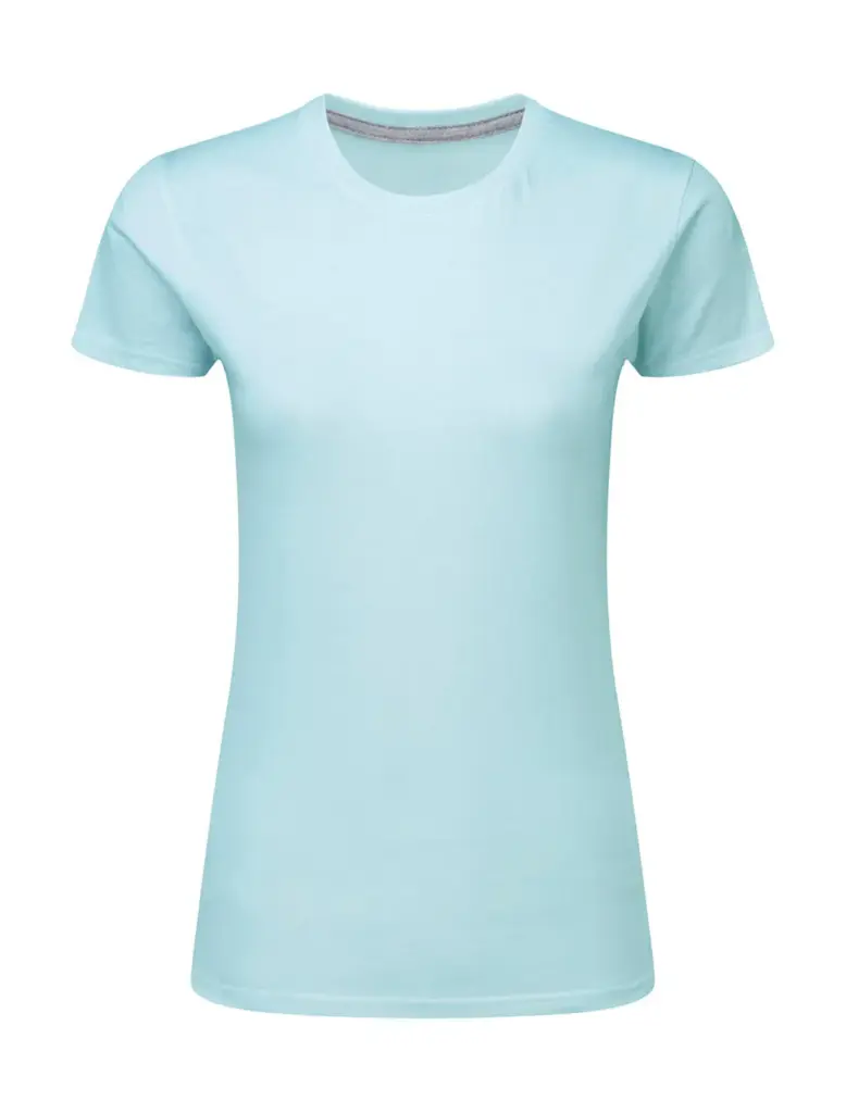 17152 - Signature Tagless Tee Women, angel blue — productfoto 8