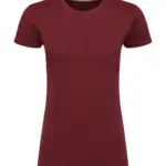 17152 - Signature Tagless Tee Women, burgundy — productfoto 17