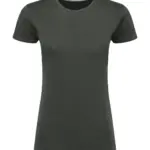 17152 - Signature Tagless Tee Women, charcoal — productfoto 5