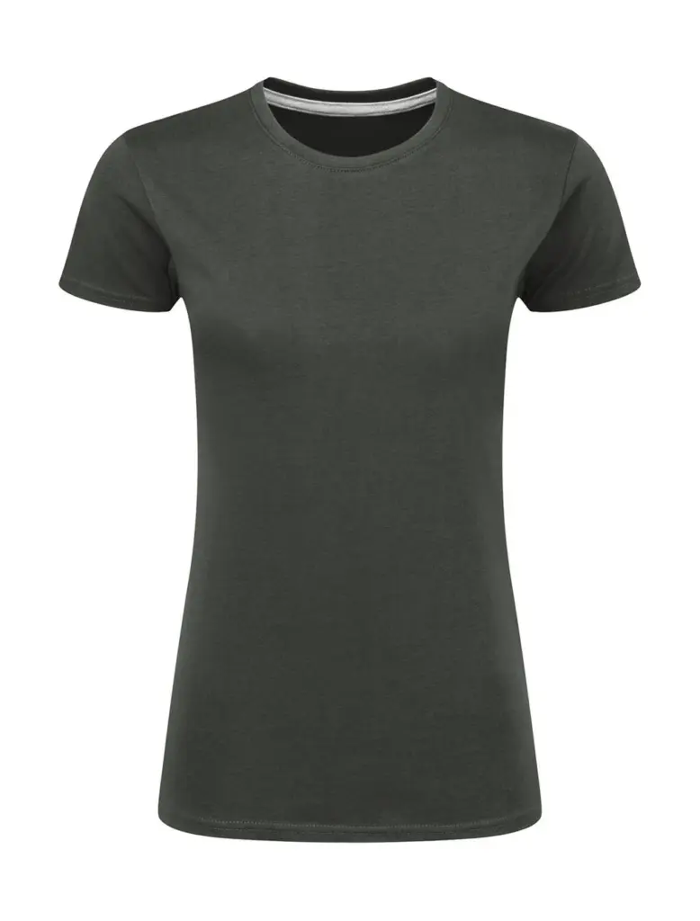 17152 - Signature Tagless Tee Women, charcoal — productfoto 5