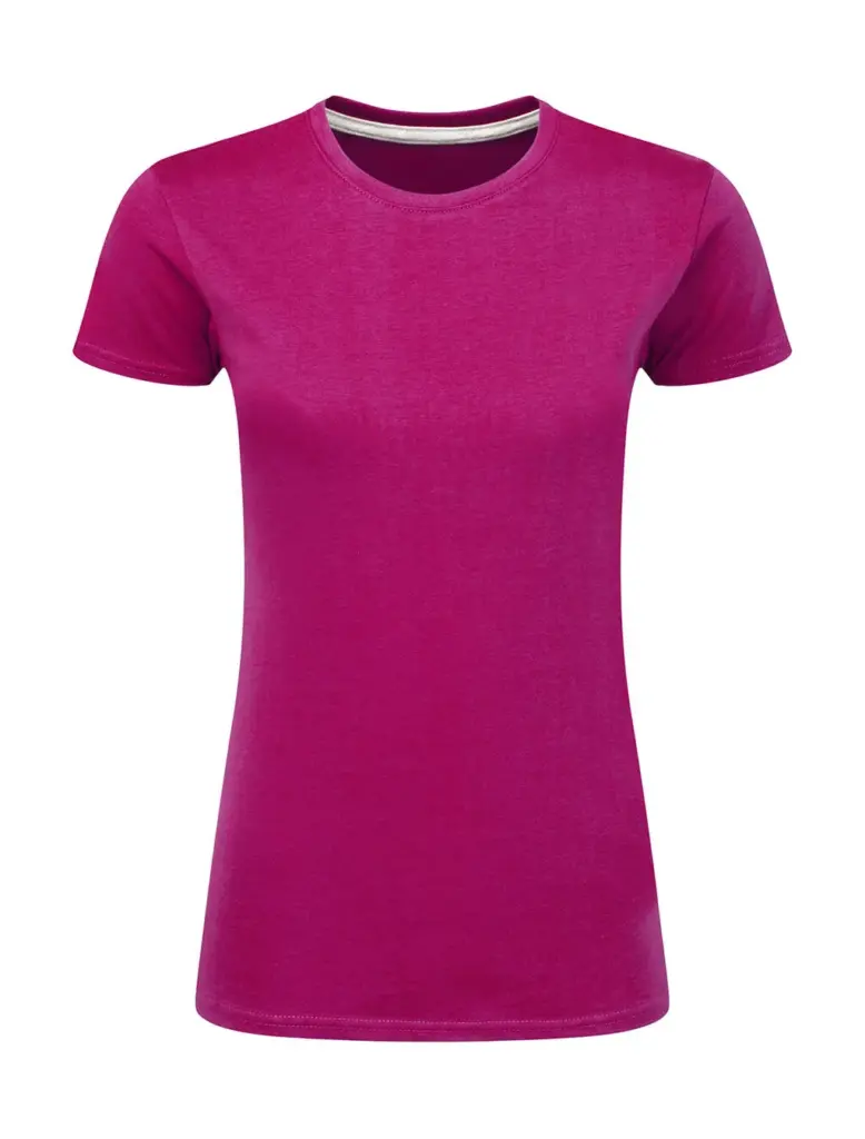 17152 - Signature Tagless Tee Women, dark pink — productfoto 16