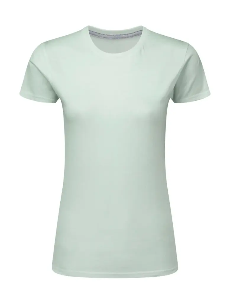 17152 - Signature Tagless Tee Women, mercury grey — productfoto 4
