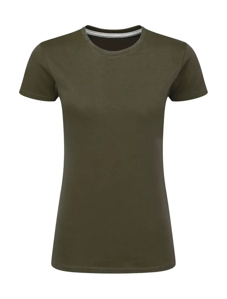 17152 - Signature Tagless Tee Women, military green — productfoto 18
