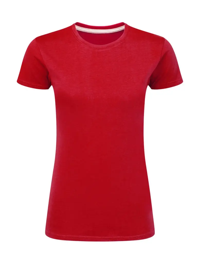 17152 - Signature Tagless Tee Women, red — productfoto 12