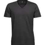 18454 - Mens Fashion V-Neck Sof Tee, dark grey — productfoto 3