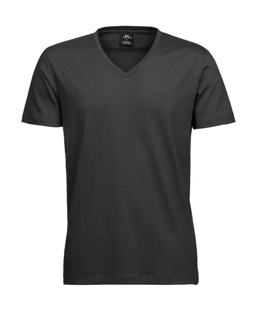 Men's V-Neck T-Shirt Custom Logo Slim Fit Cotton — product photo 3
