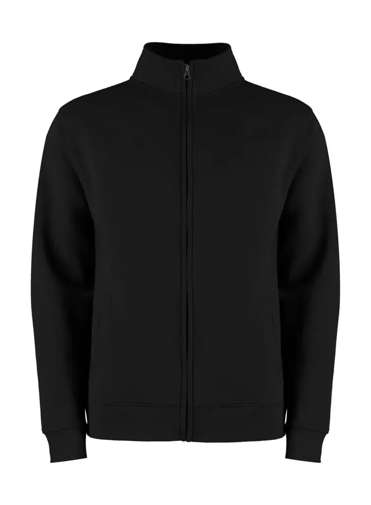 20911 - Regular Fit Zipped Sweatshirt, black