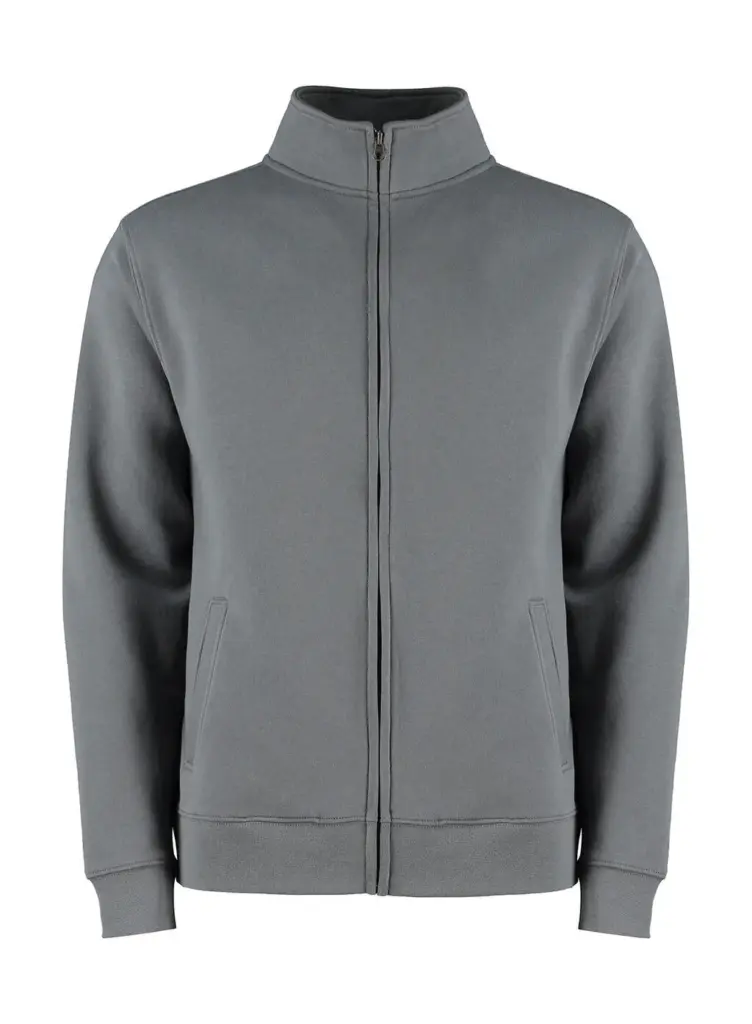 20911 - Regular Fit Zipped Sweatshirt, dark grey marl — productfoto 2