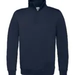 21042 - ID.004 Cotton Rich 1/4 Zip Sweat, navy — productfoto 4