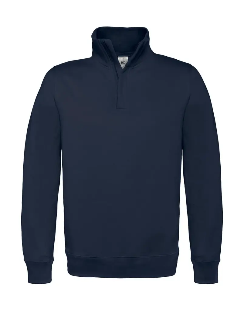 21042 - ID.004 Cotton Rich 1/4 Zip Sweat, navy — productfoto 4