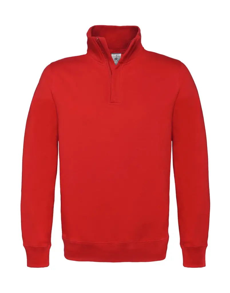 21042 - ID.004 Cotton Rich 1/4 Zip Sweat, red — productfoto 5