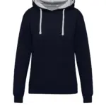 21052 - Originals Contrast Hooded Sweat Women, dark black/light oxford — productfoto 2