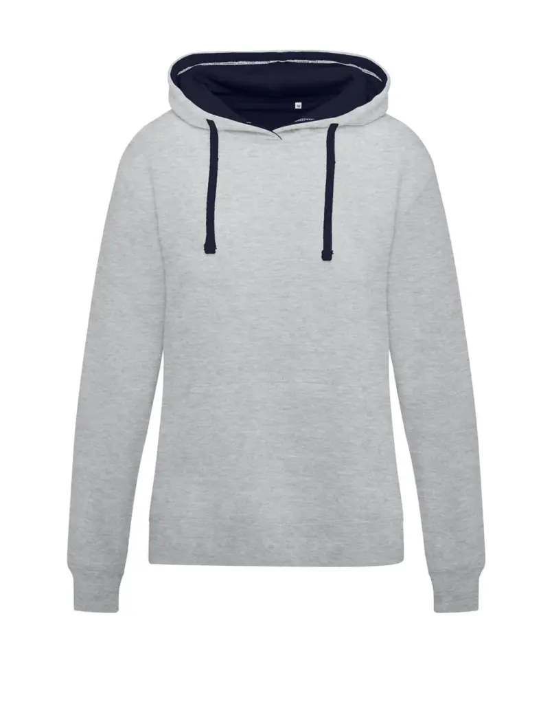 21052 - Originals Contrast Hooded Sweat Women, light oxford/navy — productfoto 7