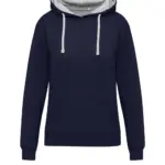 21052 - Originals Contrast Hooded Sweat Women, navy/light oxford — productfoto 5