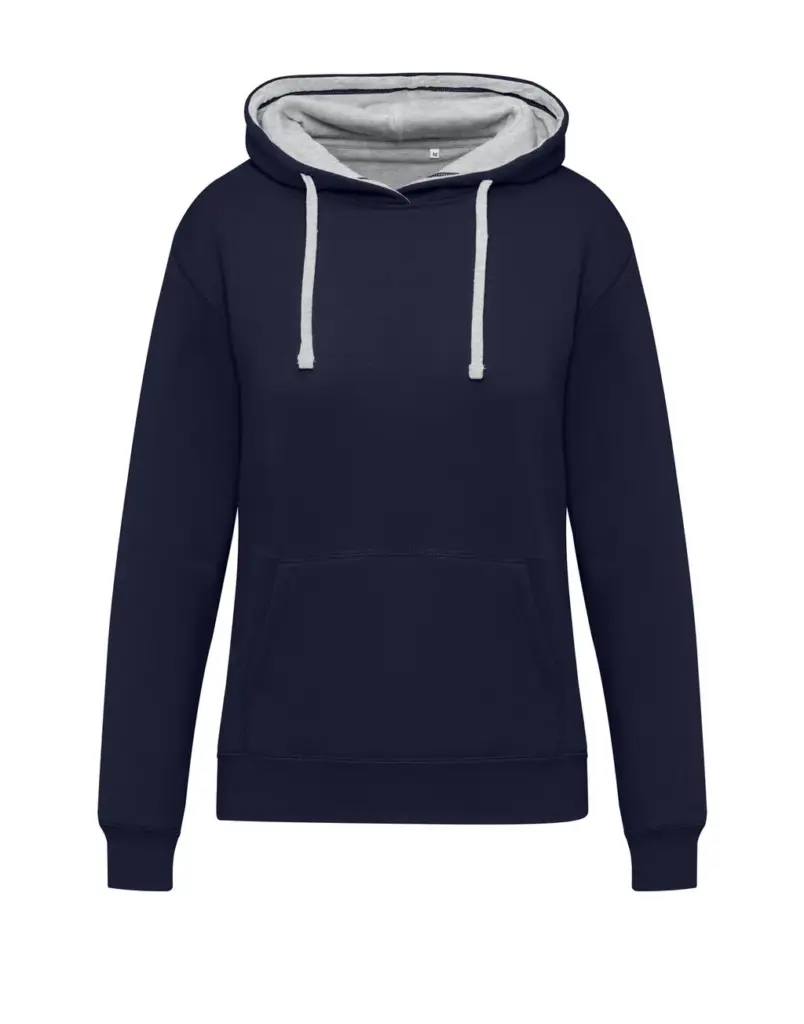 21052 - Originals Contrast Hooded Sweat Women, navy/light oxford — productfoto 5